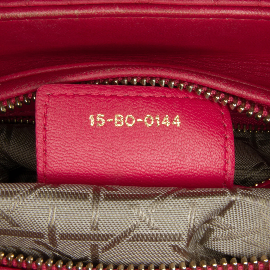 Dior Medium Cuir d’agneau Cannage Lady Dior Rose – GABY PARIS Authentique