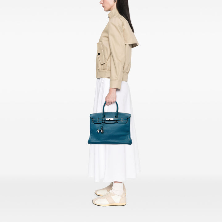 Hermès Sac à main Birkin Retourne 35 Clémence Bleu – vue 5 – GABY PARIS