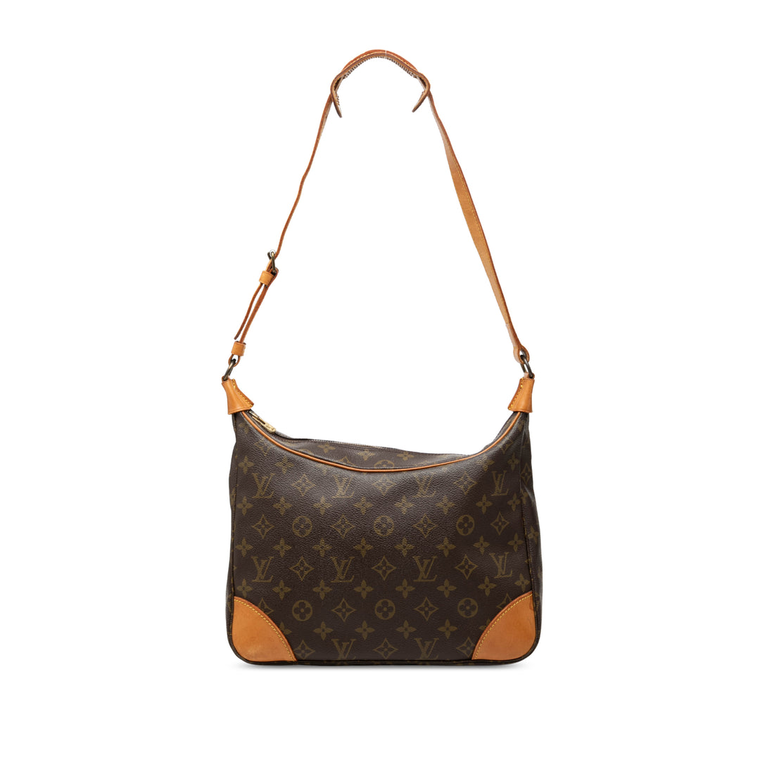 Louis Vuitton Sac porté épaule Boulogne 30 Monogram Marron – vue principale – GABY PARIS