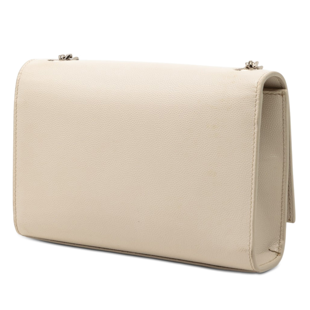 Saint Laurent Small Grain de Poudre Monogram Kate Pompon Sac porté croisé