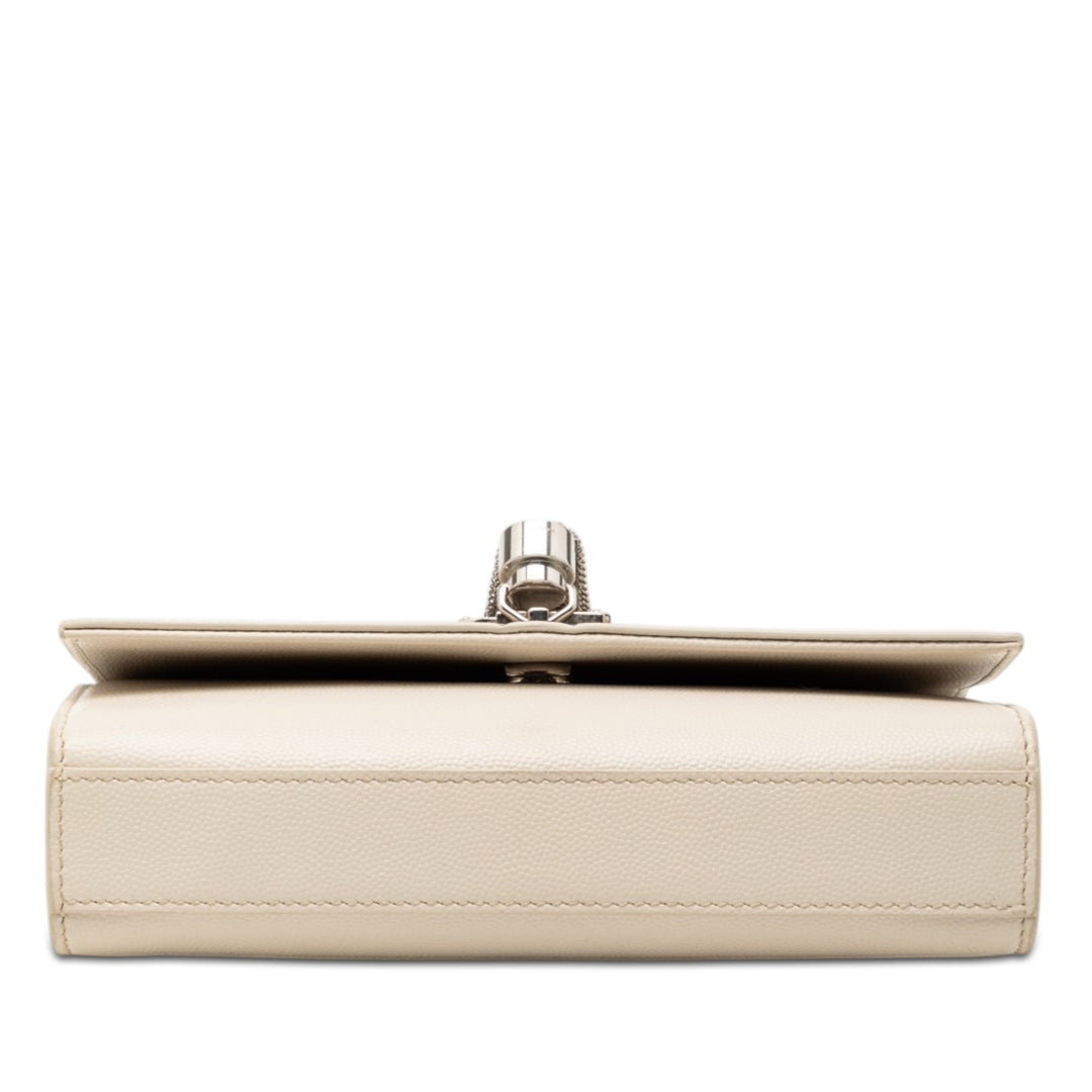 Saint Laurent Small Grain de Poudre Monogram Kate Pompon Sac porté croisé