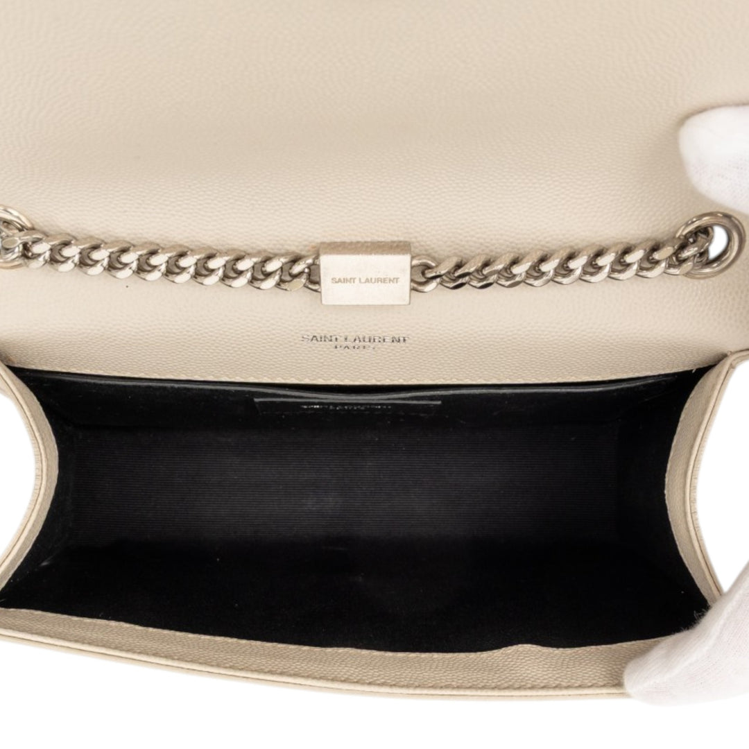 Saint Laurent Small Grain de Poudre Monogram Kate Pompon Sac porté croisé