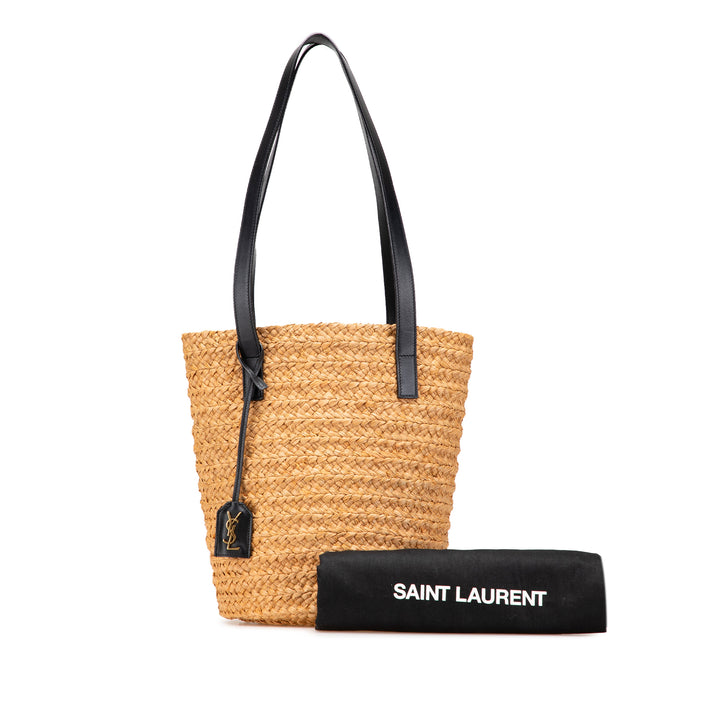 Small Raffia Panier Tote Brown - Gaby Paris