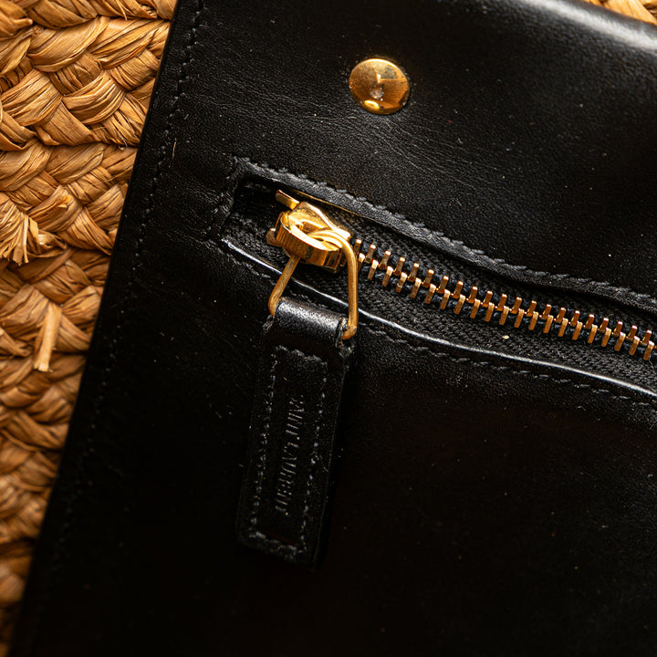 Small Raffia Panier Tote Brown - Gaby Paris