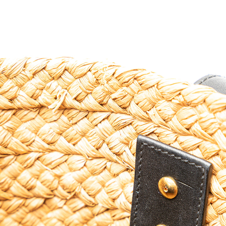 Small Raffia Panier Tote Brown - Gaby Paris