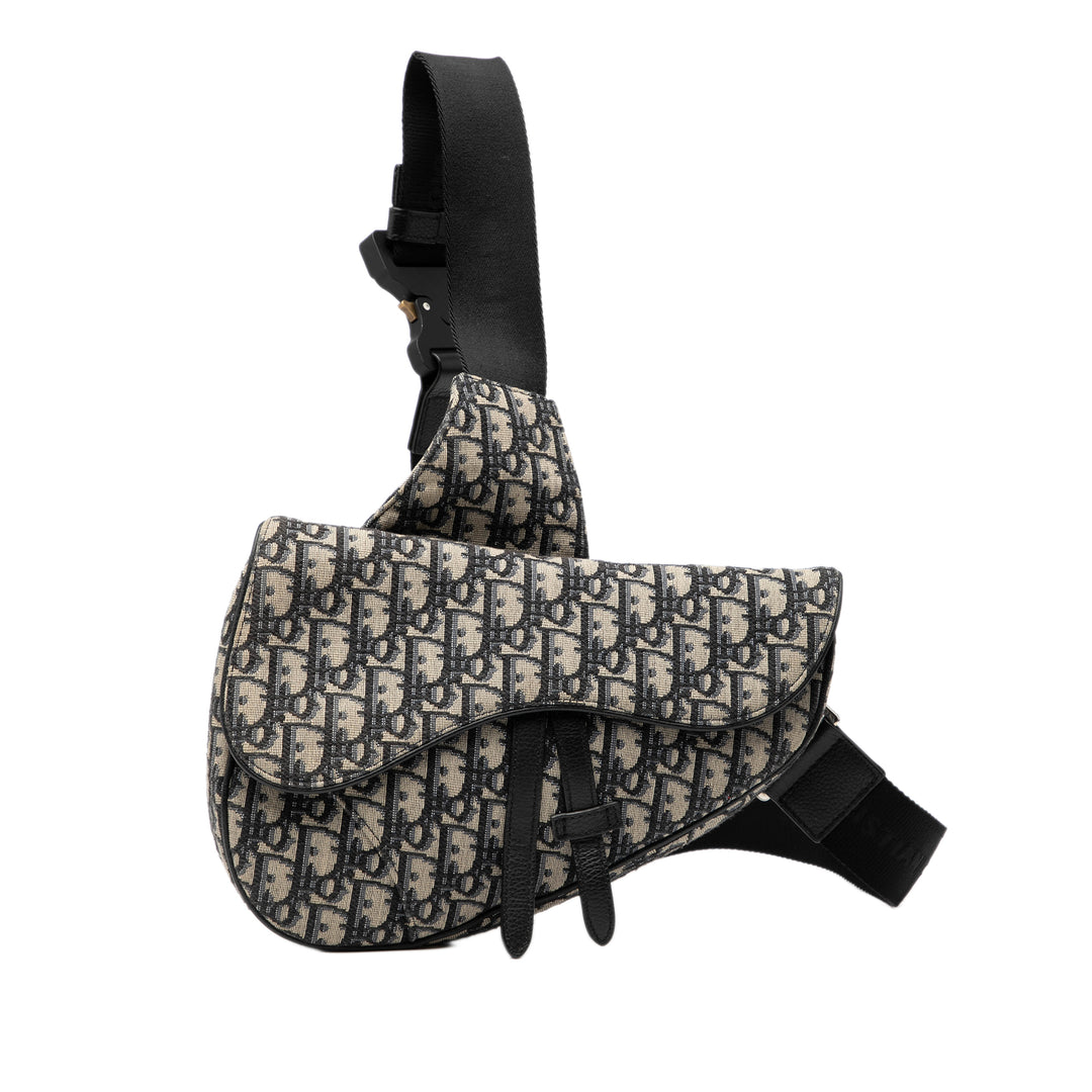 Dior Oblique Toile Saddle Sac porté croisé – GABY PARIS Authentique