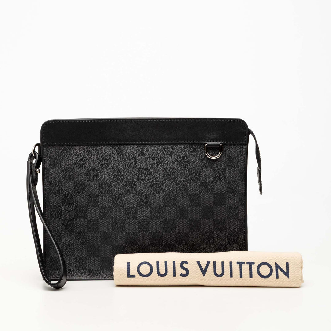 Louis Vuitton Damier Graphite Standing Pochette