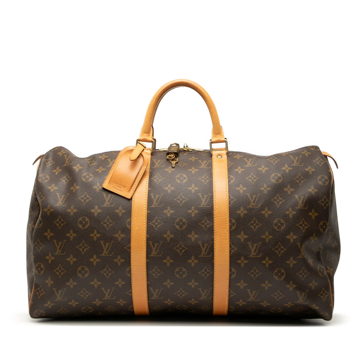 Louis Vuitton Monogram Keepall 50 Marron