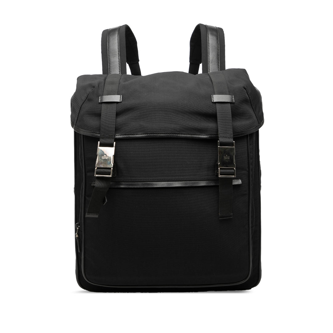 Gucci Nylon Double Buckle Sac à dos