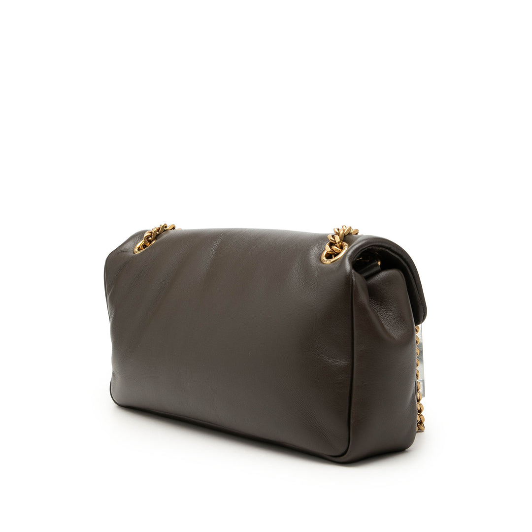 Saint Laurent Small Cuir d’agneau Calypso Sac bandoulière