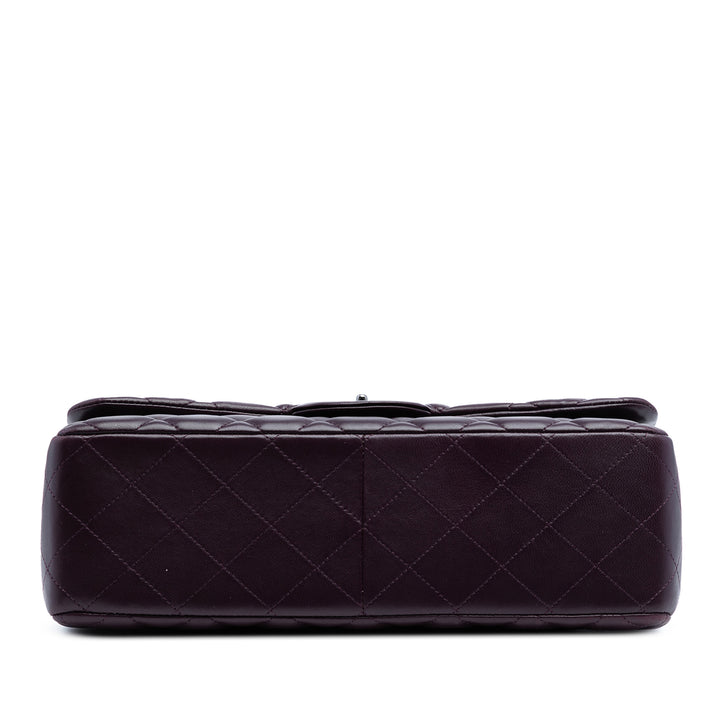 Chanel Jumbo Classic Cuir d’agneau Double rabat Violet – GABY PARIS Authentique