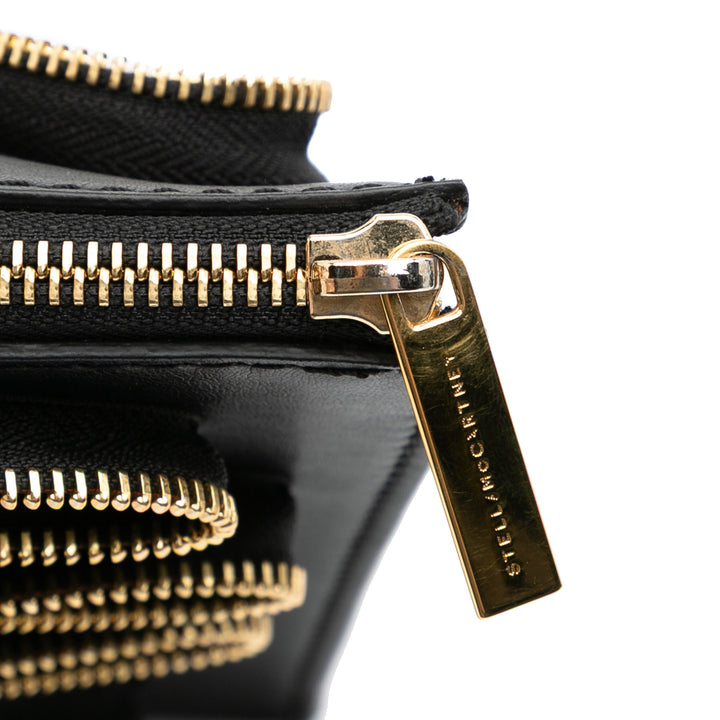 Faux Nappa Cavendish Zipper Clutch Black - Gaby Paris