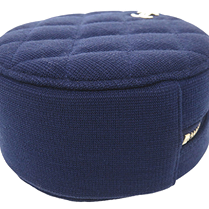 Chanel CC Matelassé Jersey Rond Pochette avec chaîne