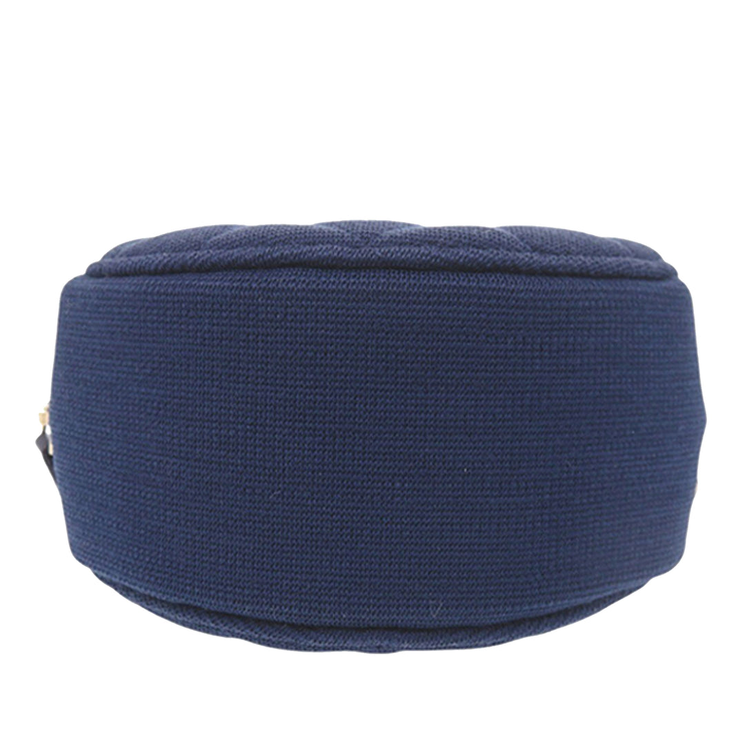 Chanel CC Matelassé Jersey Rond Pochette avec chaîne