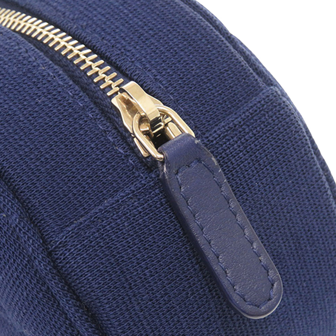 Chanel CC Matelassé Jersey Rond Pochette avec chaîne