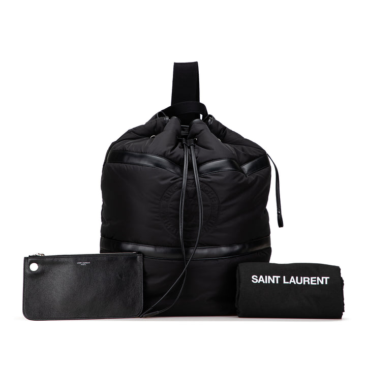 Saint Laurent Nylon Rive Gauche Drawstring Sac à dos