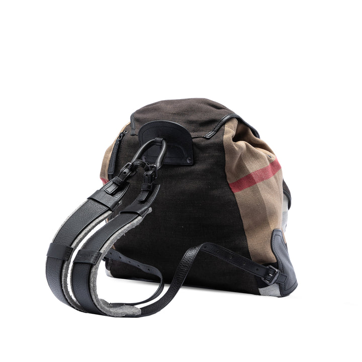 Burberry Mega Check Toile Korbin Sac à dos