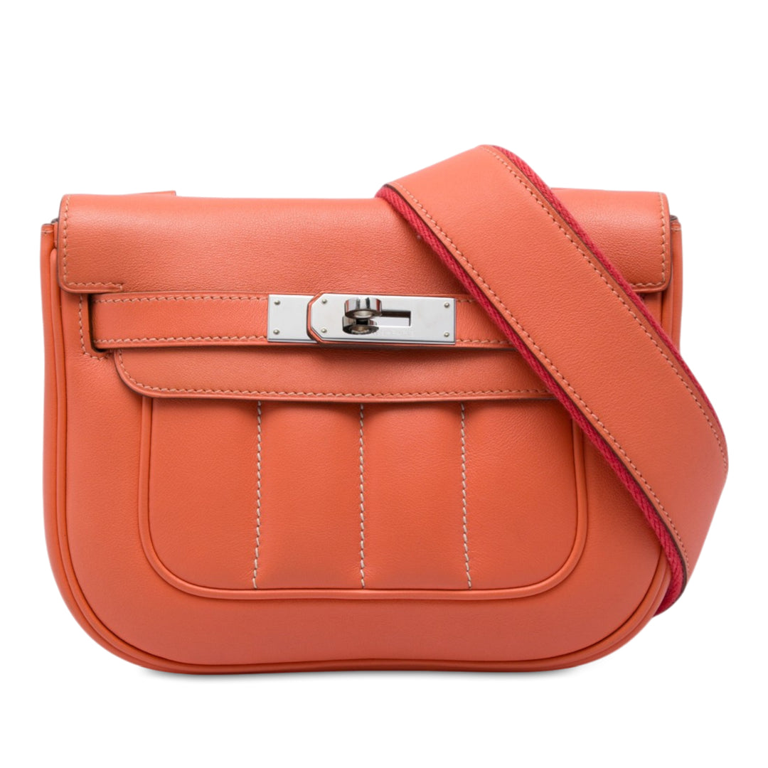 Hermès Berline Sac Mini Swift Orange – vue principale – GABY PARIS