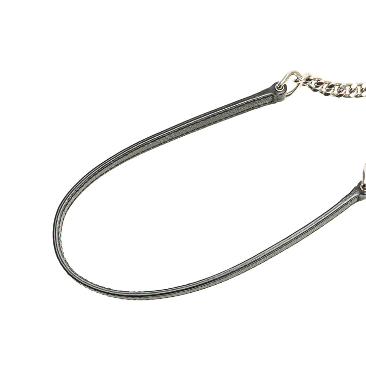 Saint Laurent Grain De Poudre Matelasse Chevron Monogram Chain Portefeuille Noir – GABY PARIS Authentique