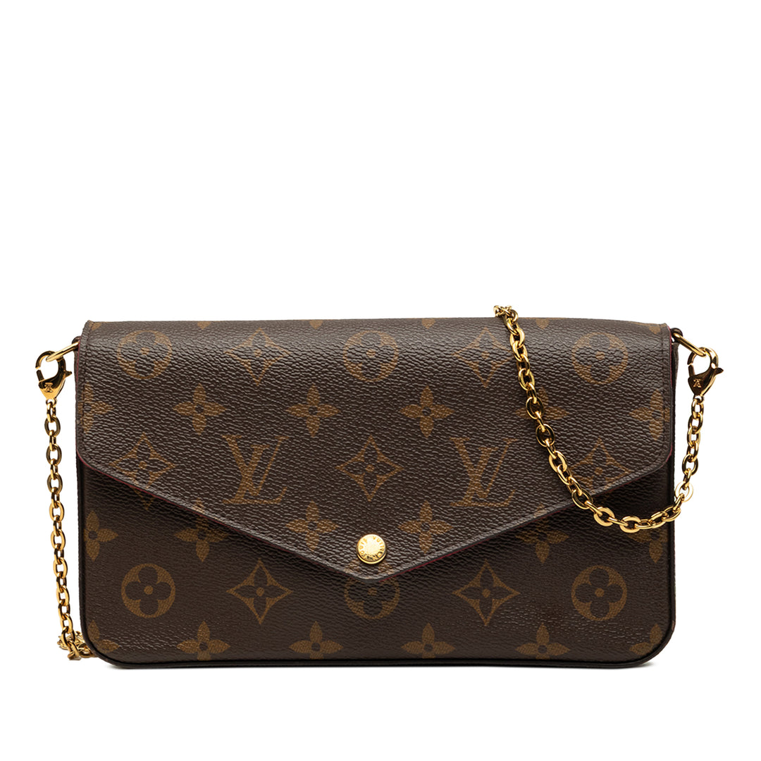 Pochette Felicie Monogram Marron