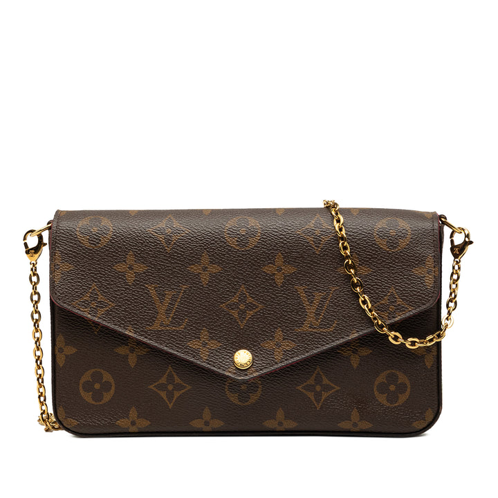 Pochette Felicie Monogram Marron