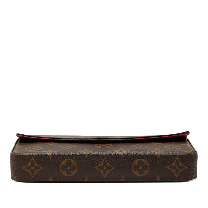 Pochette Felicie Monogram Marron