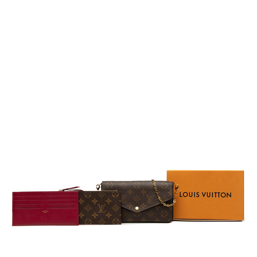 Pochette Felicie Monogram Marron