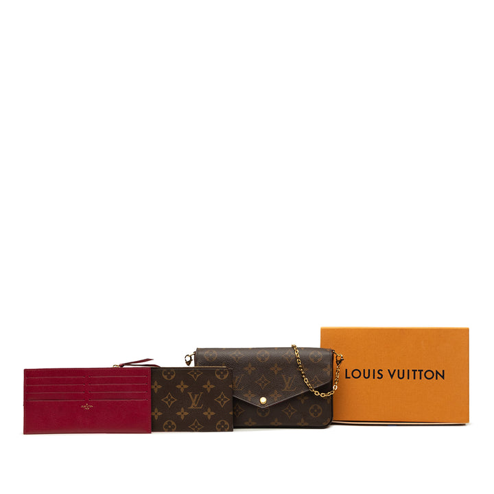 Pochette Felicie Monogram Marron