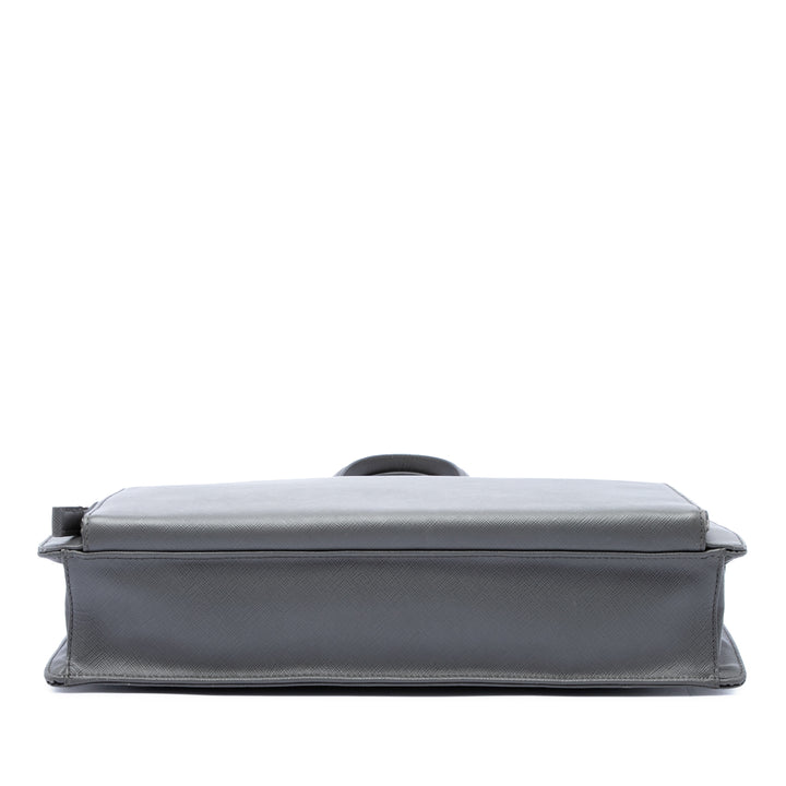 Porte-documents Saffiano Gris