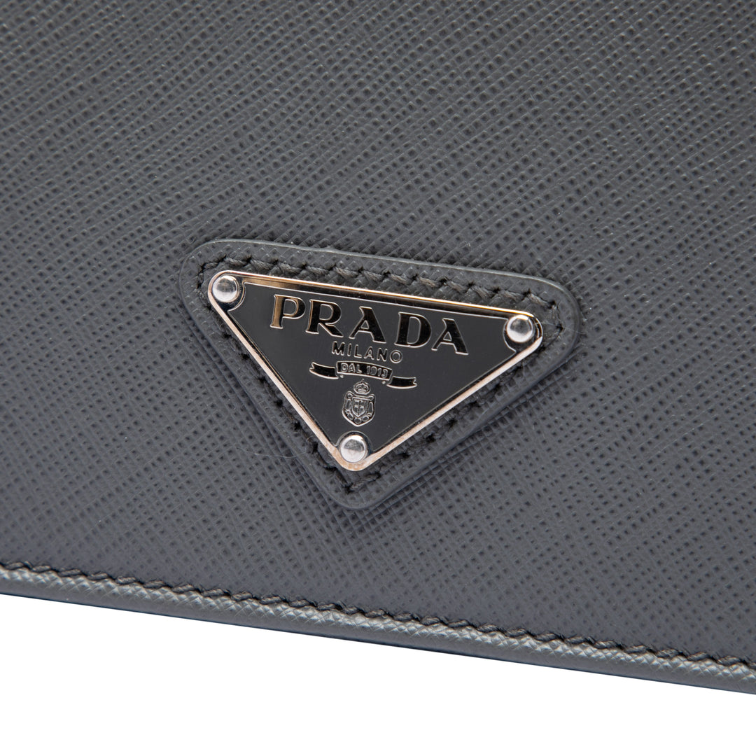 Porte-documents Saffiano Gris