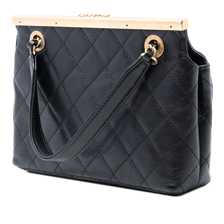 Chanel Mini CC Matelassé Cuir d’agneau à rabat