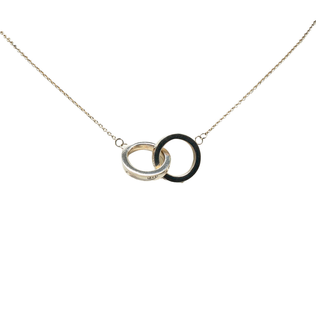 Sterling Silver 1837 Interlocking Circles Pendant Necklace Silver - Gaby Paris