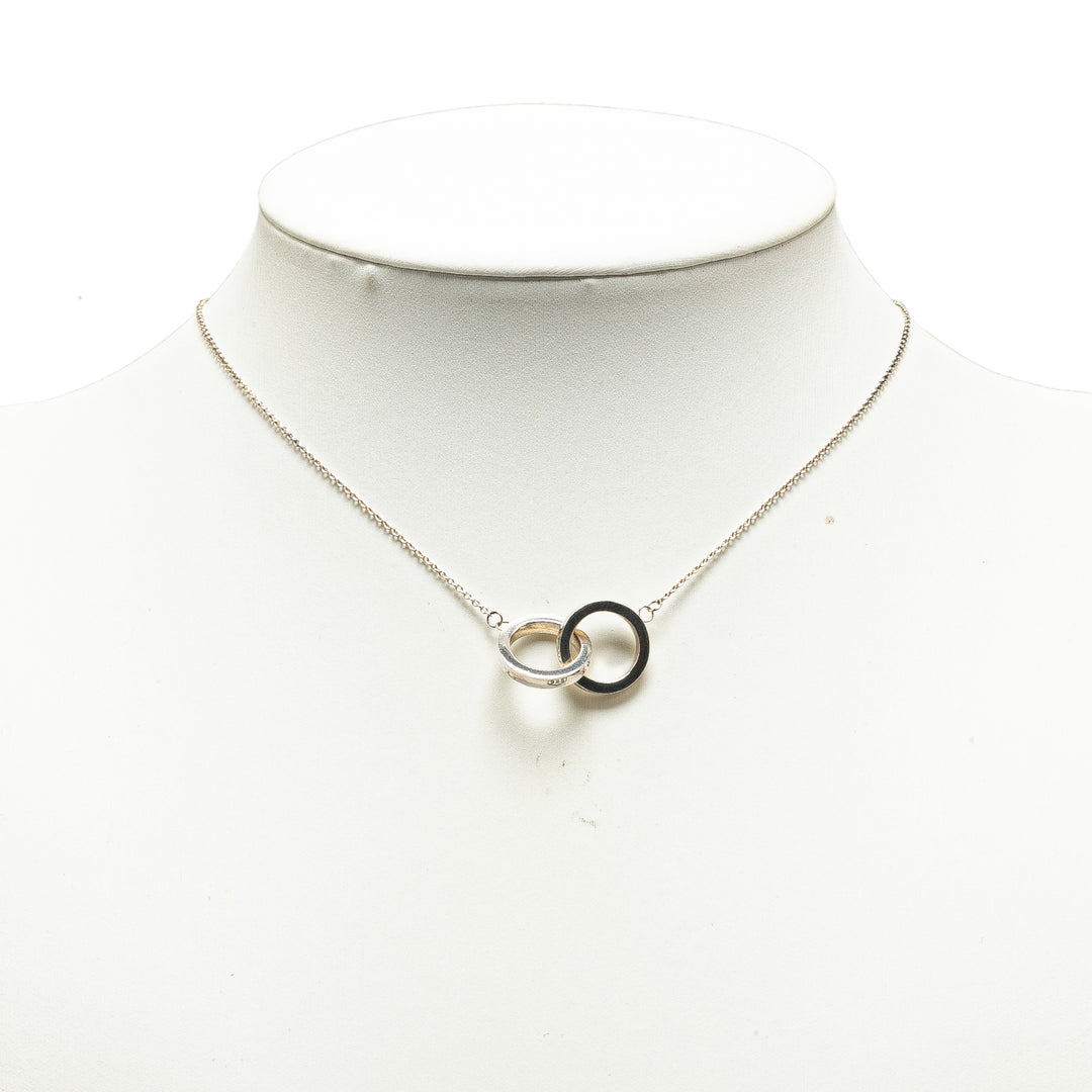 Sterling Silver 1837 Interlocking Circles Pendant Necklace Silver - Gaby Paris