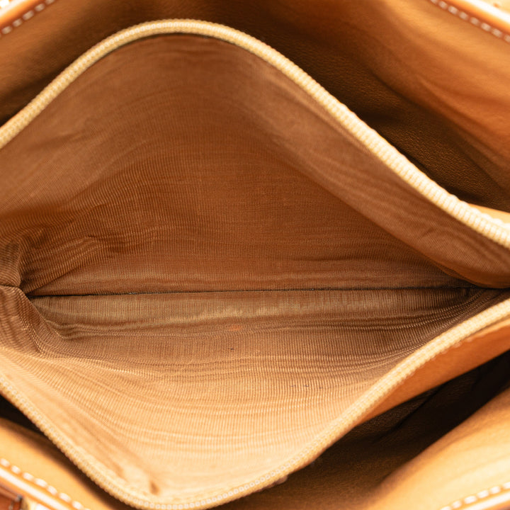 Macadam Coated Canvas Tote Brown - Gaby Paris