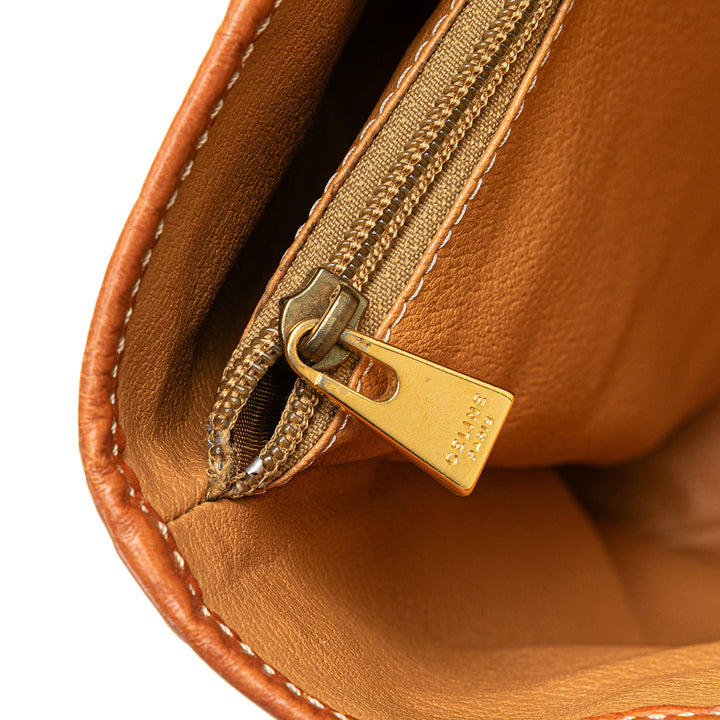 Macadam Coated Canvas Tote Brown - Gaby Paris