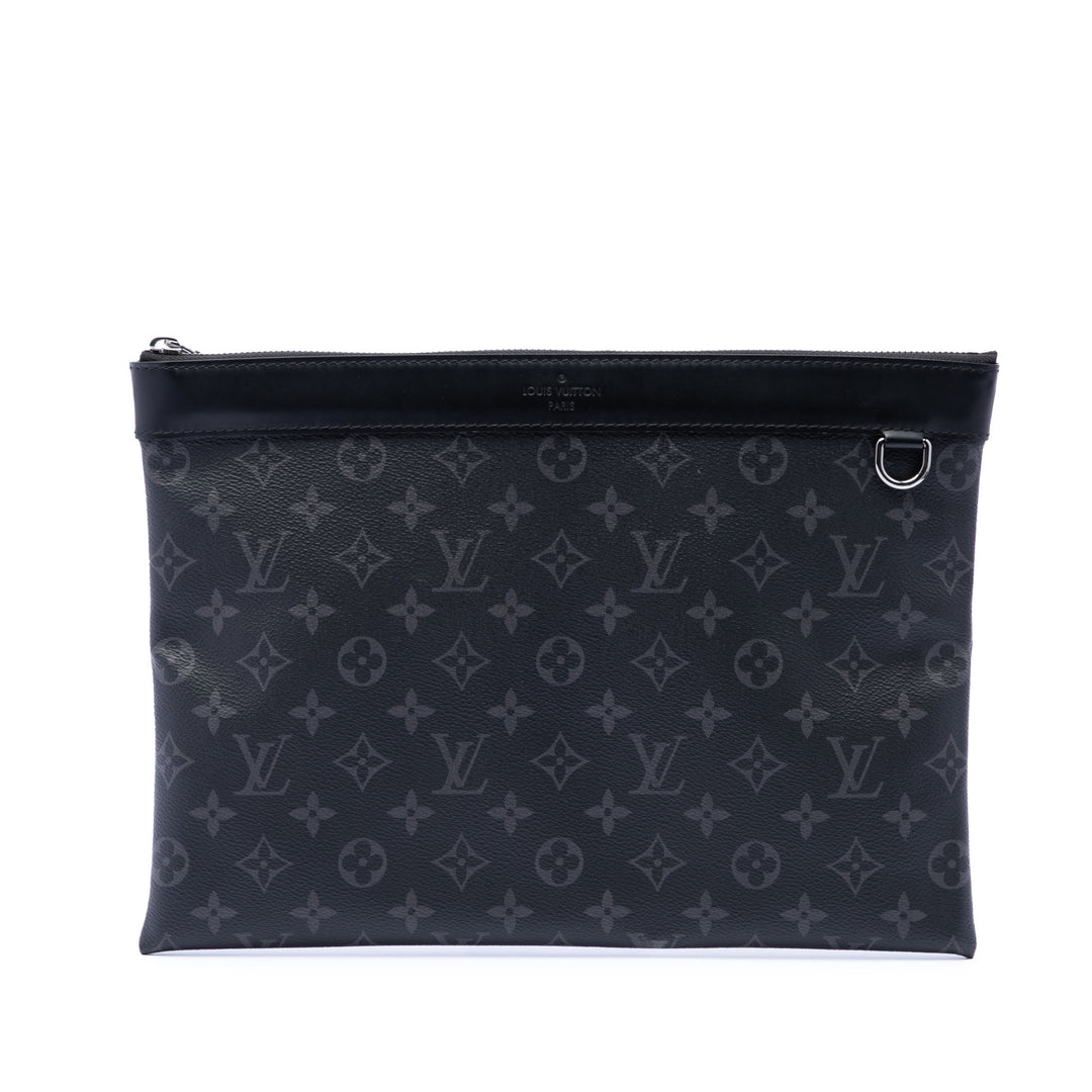 Louis Vuitton Pochette Discovery Monogram Eclipse GM Noir – vue principale – GABY PARIS