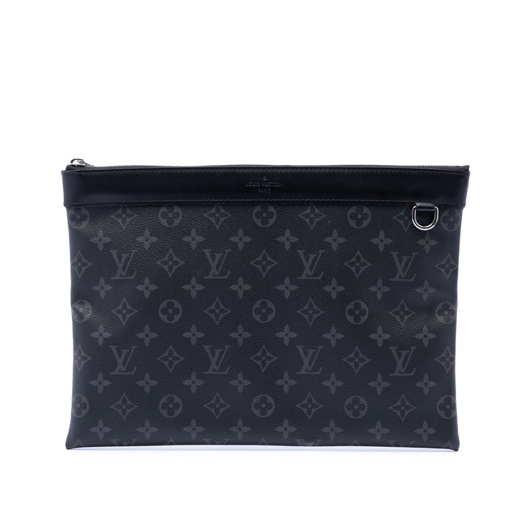 Louis Vuitton Pochette Discovery Monogram Eclipse GM Noir – vue principale – GABY PARIS