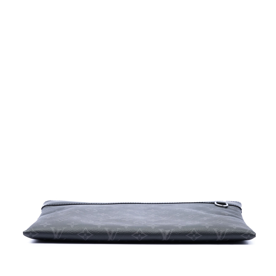 Louis Vuitton Pochette Discovery Monogram Eclipse GM Noir – vue 3 – GABY PARIS