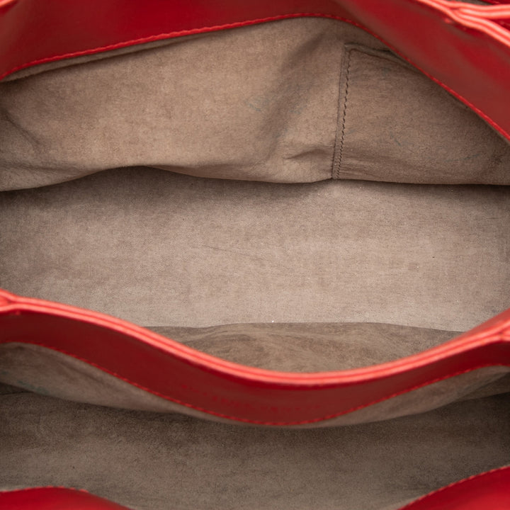 Bottega Veneta Sac à main Intrecciato Roma nappa Petit Rouge – vue 4 – GABY PARIS