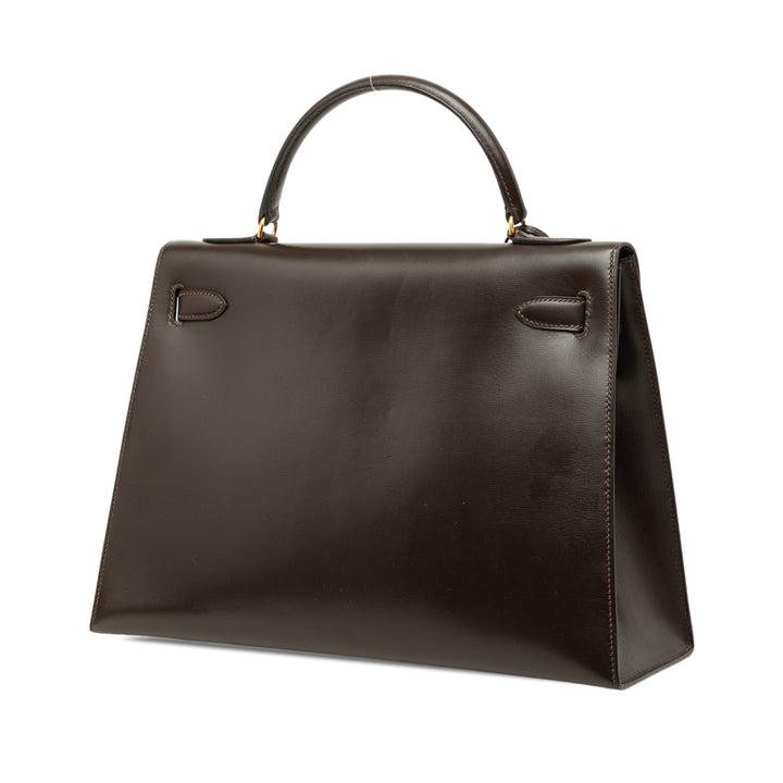 Box Veau Kelly II Sellier 32 Box Marron