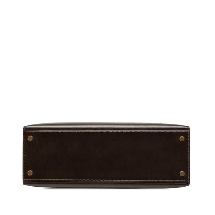 Box Veau Kelly II Sellier 32 Box Marron