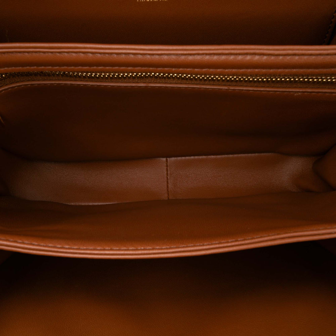 Celine Classique Triomphe Coated Toile and Cuir de veau Triomphe Sac porté croisé Marron – GABY PARIS Authentique