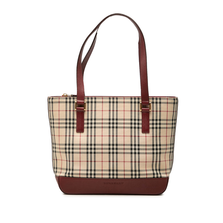 Burberry Sac porté épaule House Check Beige – vue principale – GABY PARIS