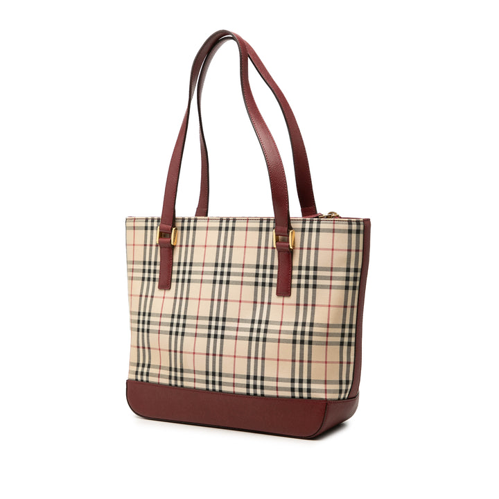 Burberry Sac porté épaule House Check Beige – vue 2 – GABY PARIS