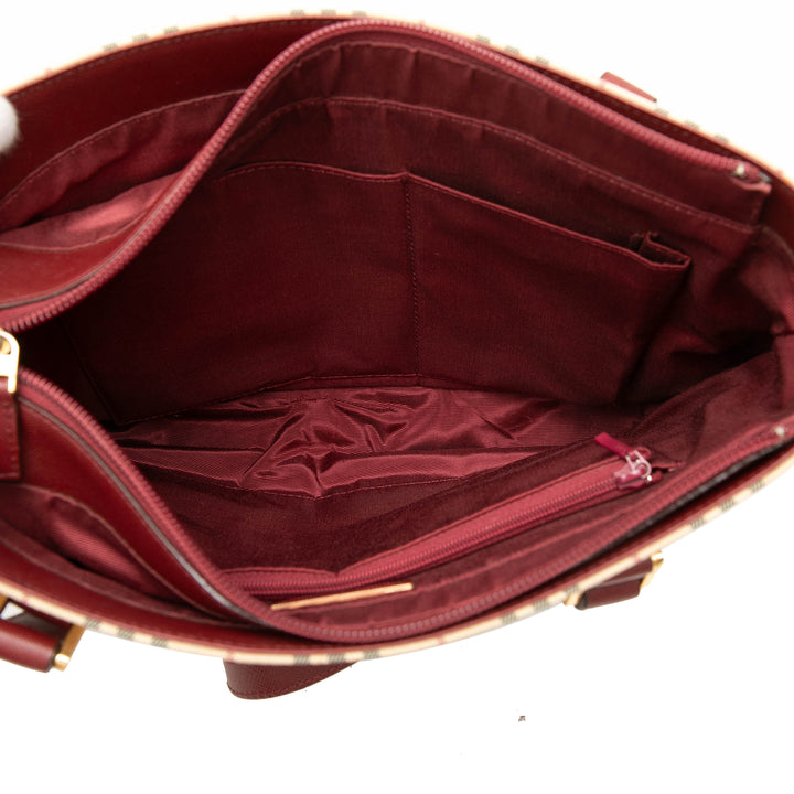 Burberry Sac porté épaule House Check Beige – vue 4 – GABY PARIS