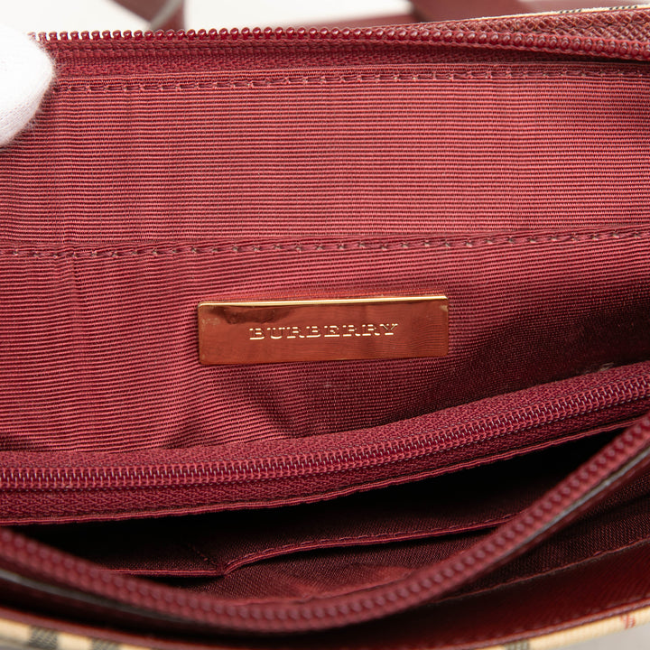 Burberry Sac porté épaule House Check Beige – vue 5 – GABY PARIS