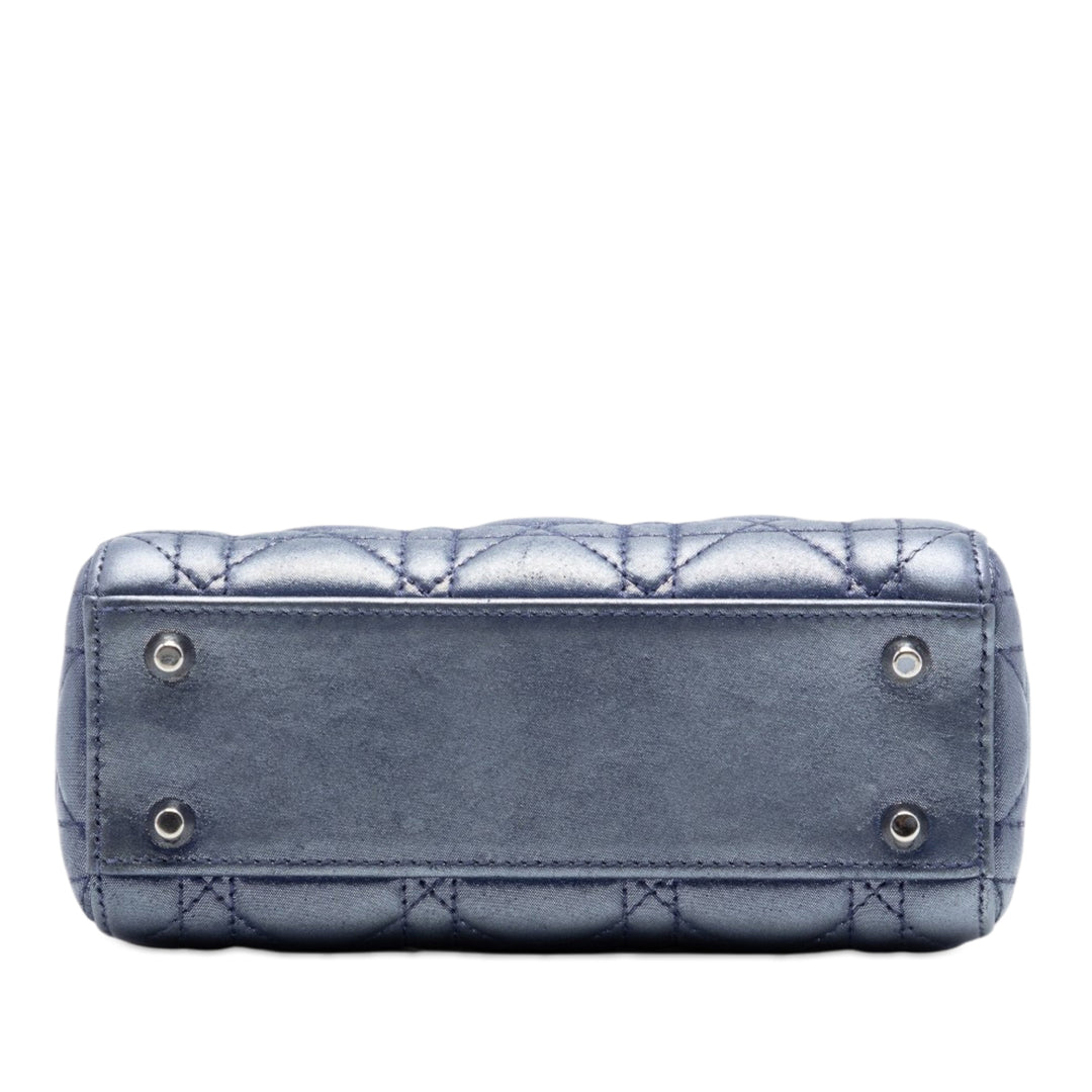 Dior Mini Iridescent Cuir d’agneau Cannage Lady Dior