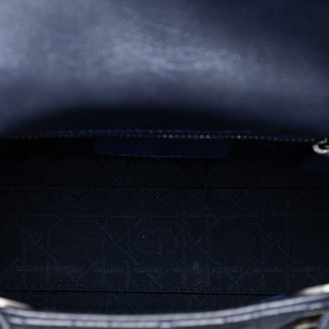 Dior Mini Iridescent Cuir d’agneau Cannage Lady Dior