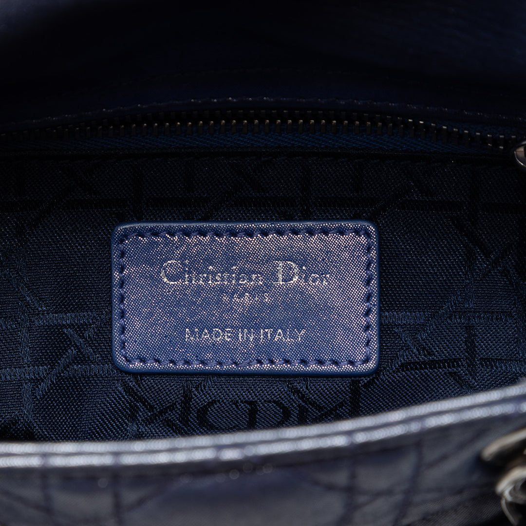 Dior Mini Iridescent Cuir d’agneau Cannage Lady Dior