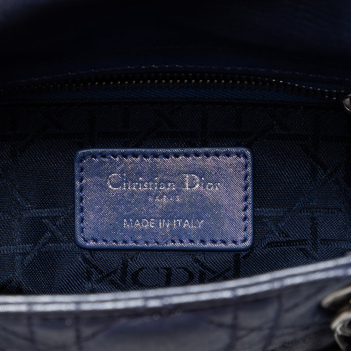 Dior Mini Iridescent Cuir d’agneau Cannage Lady Dior